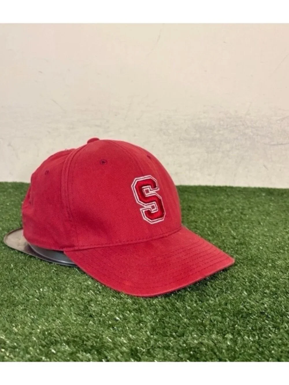 Vintage Stanford Cardinal hat cap fitted one size red Nike Y2K football mens